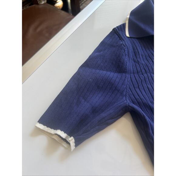 MEROKEETY Women's V Neck Ribbed Knit Maxi Dress Button Short Sleeve Slim Fit~M - Picture 8 of 13